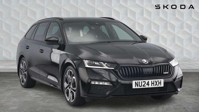 Black Used 2024 Skoda Octavia vRS Estate | £31,033 (Expensive) - Image 1/4