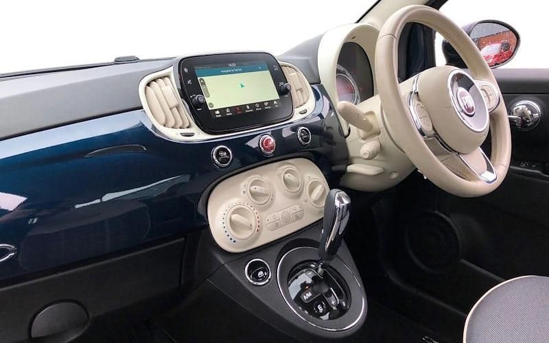 Used Fiat 500 Lounge 69 HP (50 kW) 2019 Blue Hatchback