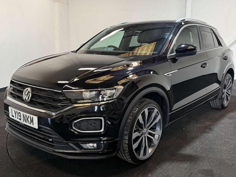 Black Used 2019 VW T-Roc R-line SUV | £16,995 (Fair price) - Image 1/4