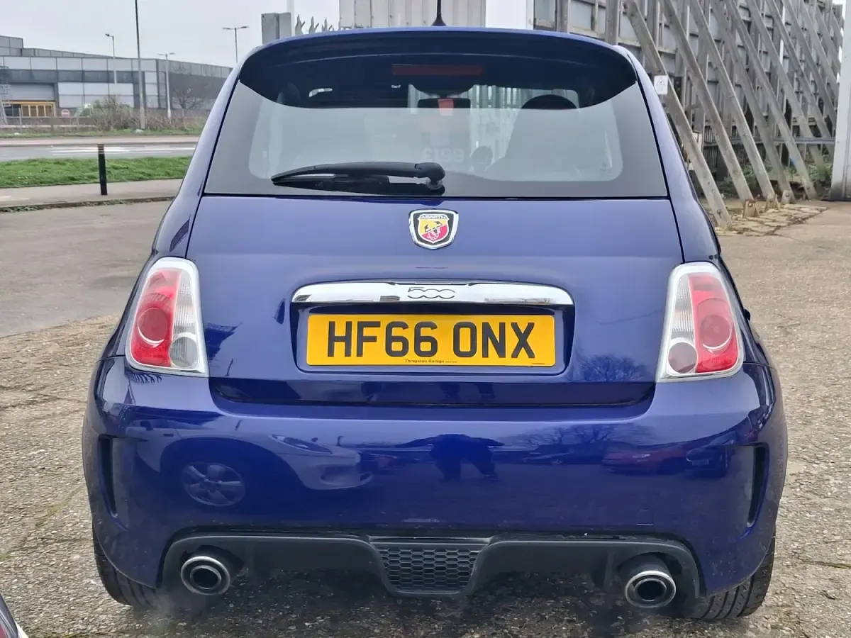Used Abarth 595 140 HP (102 kW) 2016 Blue Hatchback