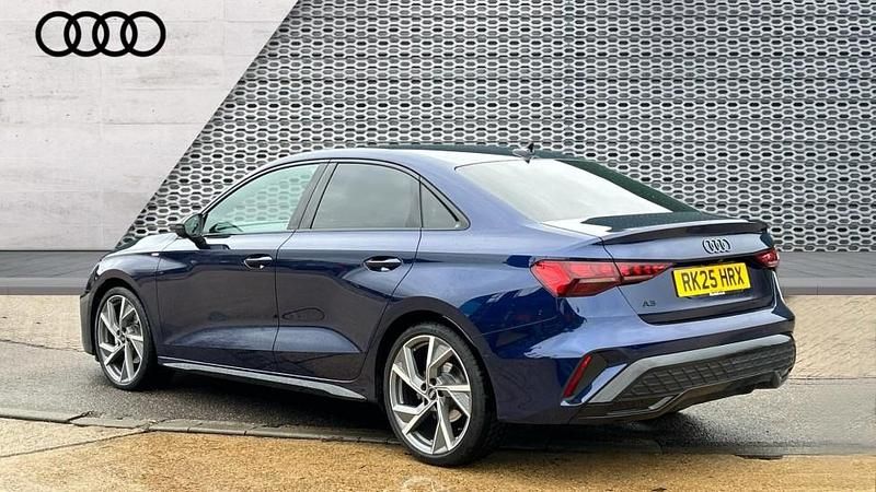 Used Audi A3 Black Edition 150 HP (110 kW) 2025 Blue Sedan