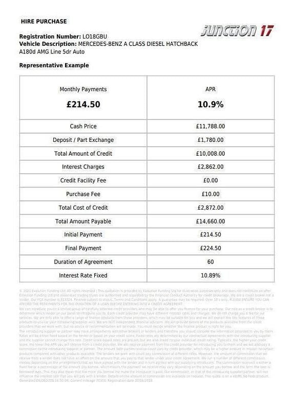 Used Mercedes A180 AMG line 2018 Blue Hatchback