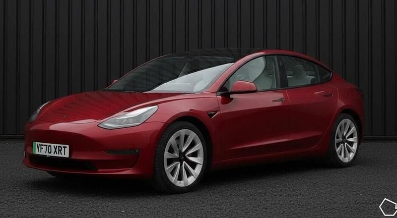 Red Used 2020 Tesla Model 3 Long Range AWD Sedan | £15,950 (Fair price) - Image 1/1