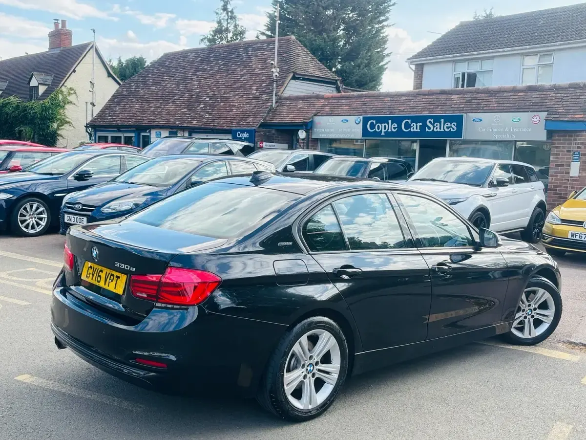 Used BMW 330e Sport Line 2016 Black Sedan