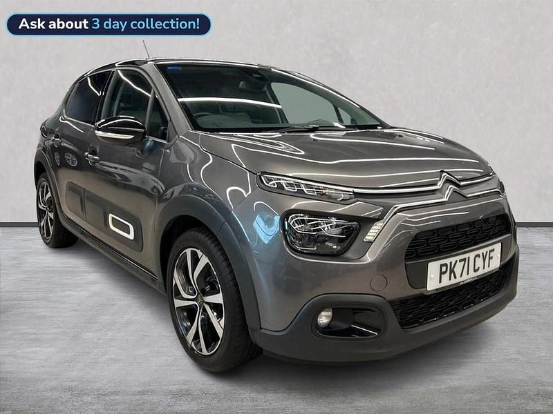 Grey Used 2021 Citroën C3 PureTech Hatchback | £9,442 (Fair price) - Image 1/4
