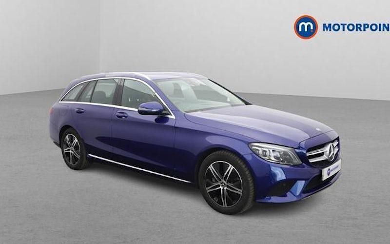 Used Mercedes C200 Premium 184 HP (135 kW) 2019 Blue Estate