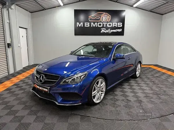 Used Mercedes E220 AMG line 2016 Blue Coupe