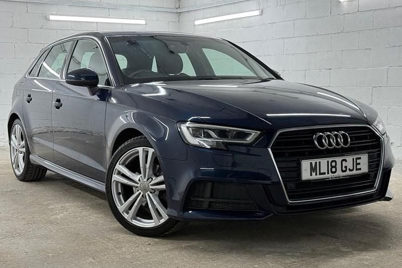 Blue Used 2018 Audi A3 S-Line Hatchback | £12,995 (Good price) - Image 1/1