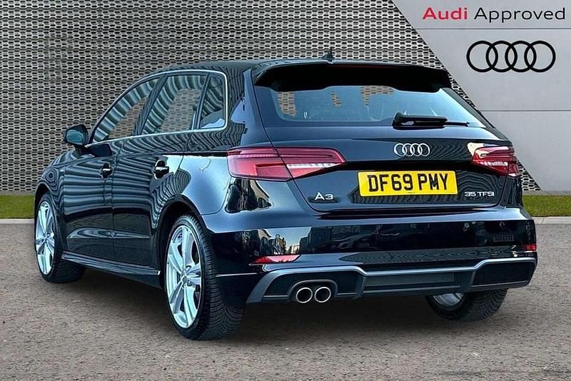 Used Audi A3 S-Line 148 HP (108 kW) 2019 Black Hatchback