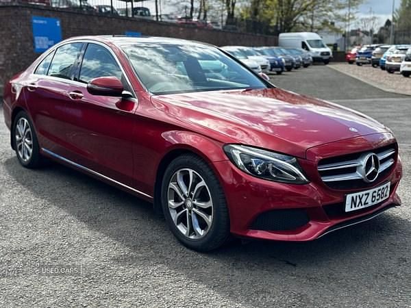 Used Mercedes C220 Premium 170 HP (125 kW) 2016 Red Sedan