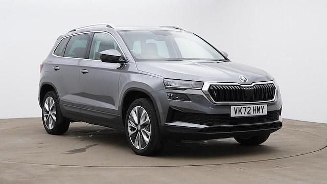 Graphite grey metallic Used 2022 Skoda Karoq SE L SUV | £21,970 (A bit pricey) - Image 1/4