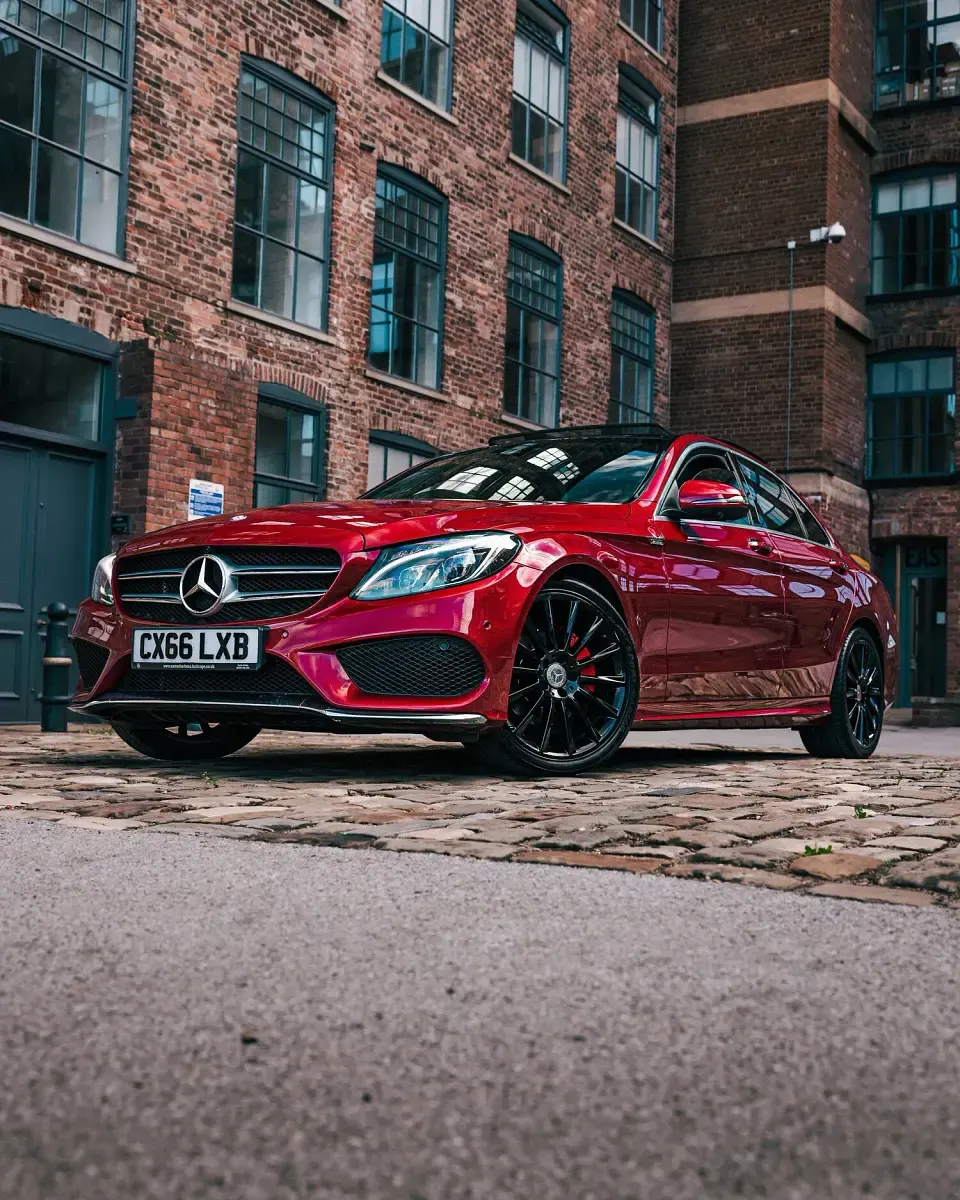 Used Mercedes C220 AMG line 2016 Red Sedan
