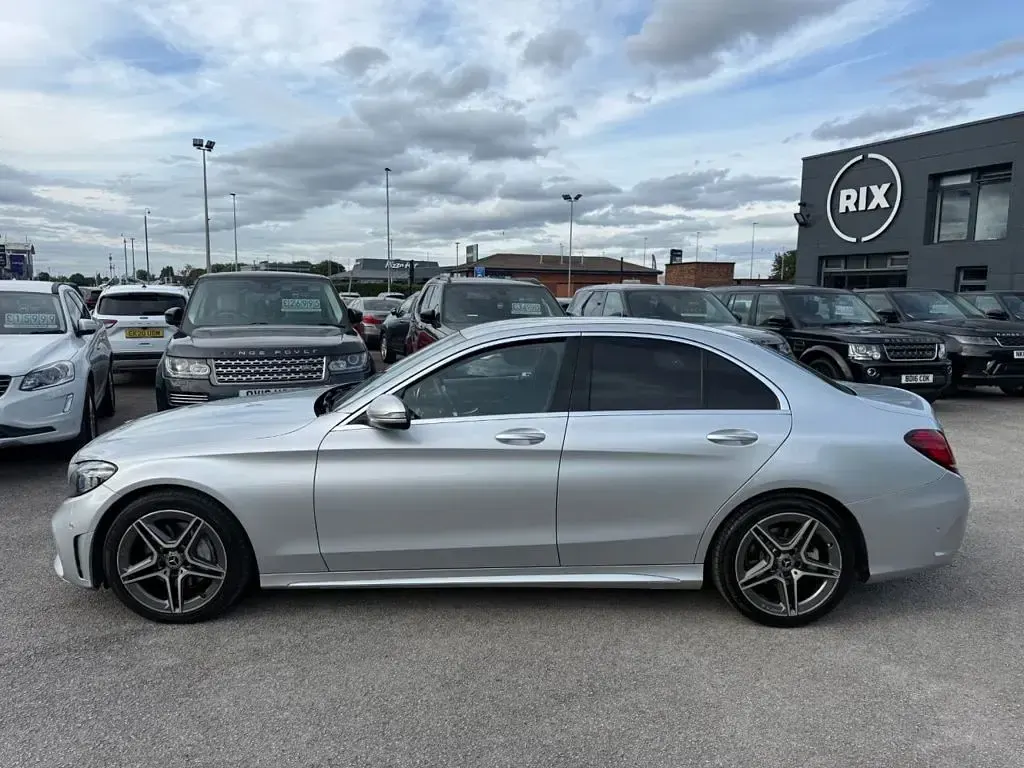 Used Mercedes C220 AMG line 194 HP (142 kW) 2020 Silver Sedan