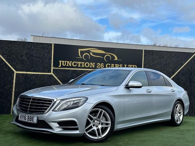 Usado Mercedes S350L AMG line 2016 Plateado Berlina