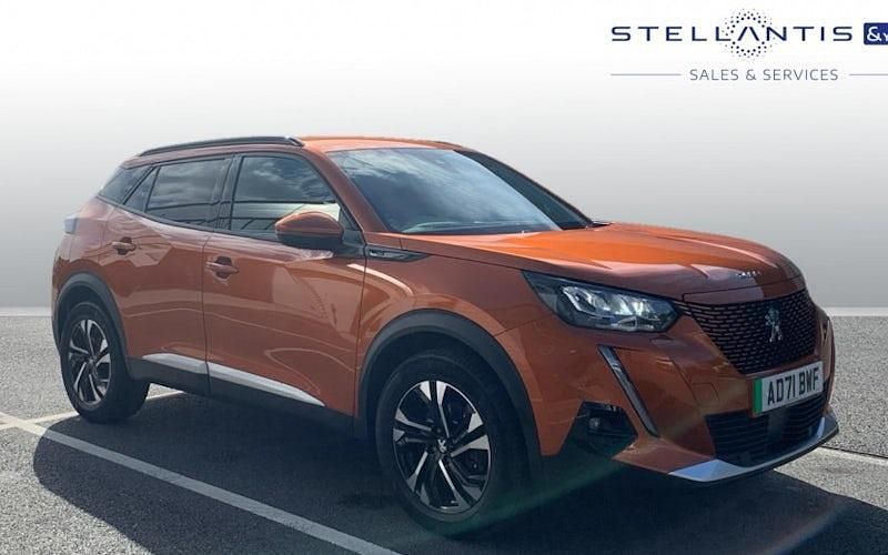 Orange Used 2021 Peugeot e-2008 Allure Premium SUV | £13,294 (Fair price) - Image 1/4