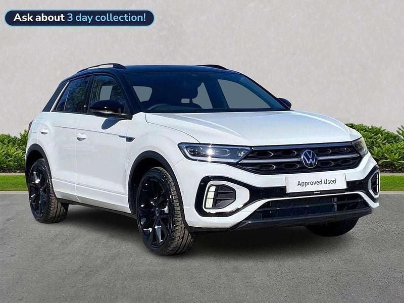 White New 2025 VW T-Roc Black Edition SUV | £29,999 (Good price) - Image 1/4
