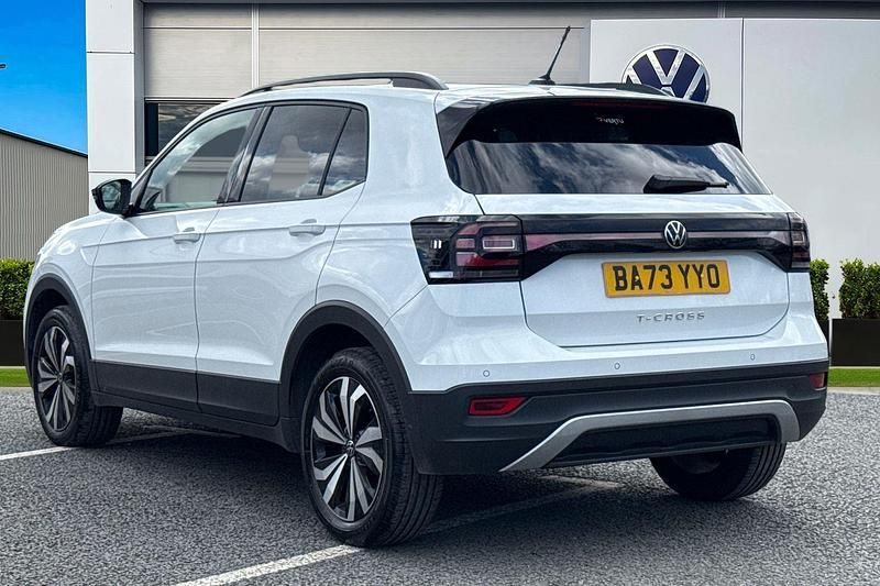 Used VW T-Cross Black Edition 110 HP (80 kW) 2023 White SUV