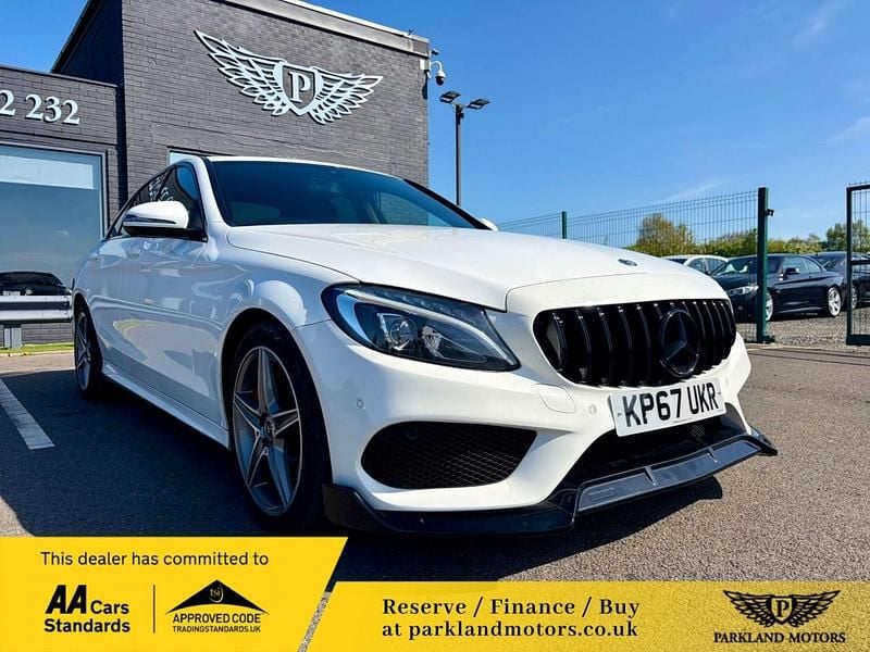 Used Mercedes C250 AMG line 2017 White Sedan