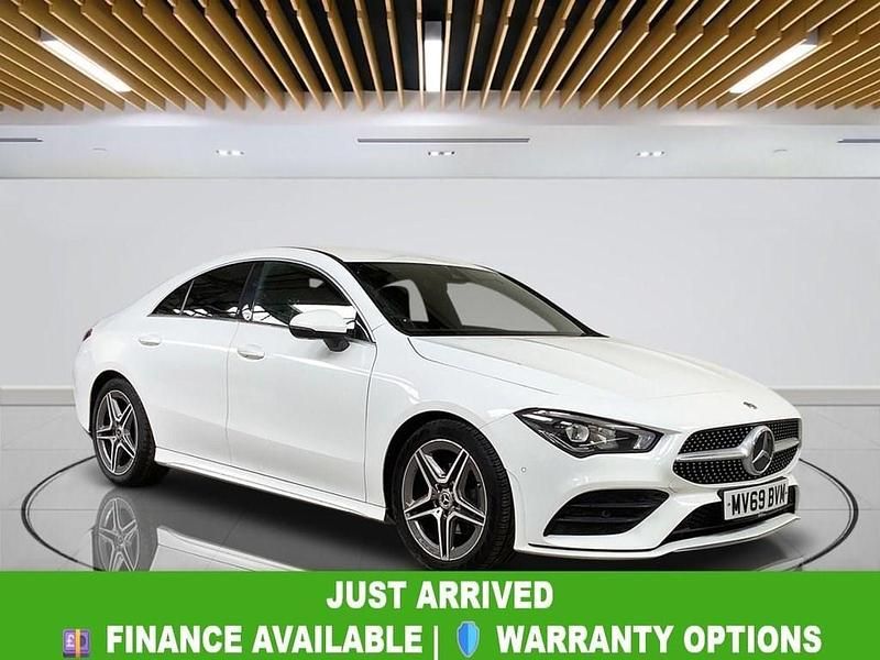 Used Mercedes CLA180 AMG line 136 HP (100 kW) 2019 White Sedan
