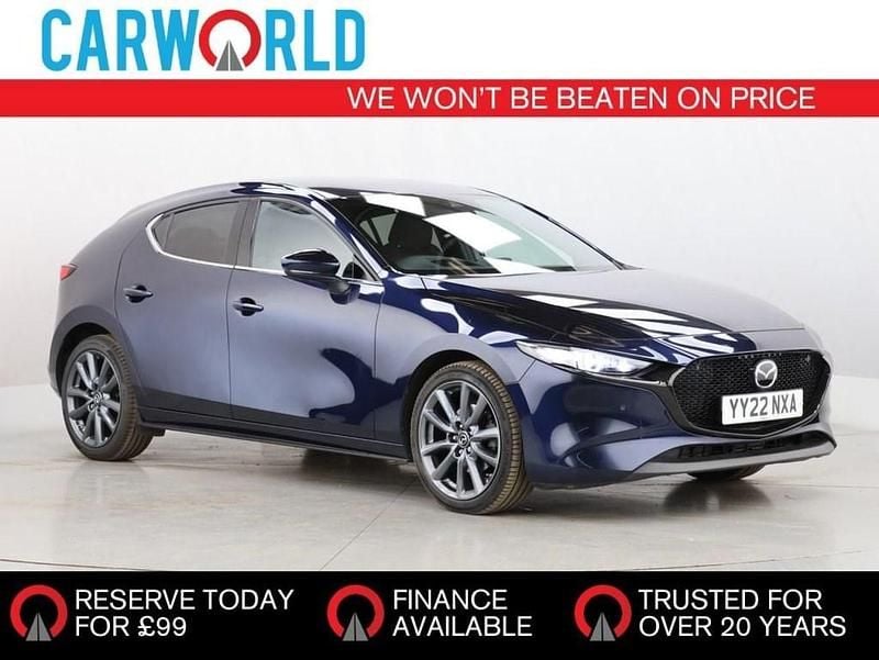 Blue Used 2022 Mazda 3 Inclusive Hatchback | £14,391 (Fair price) - Image 1/3