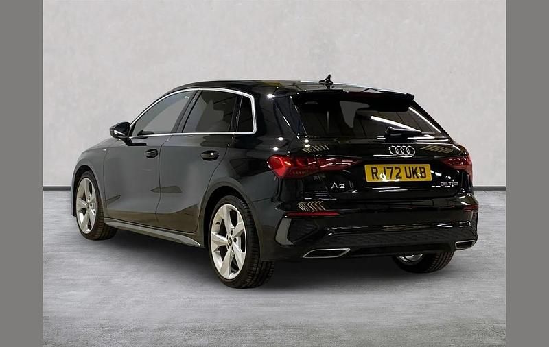Used Audi A3 S-Line 150 HP (110 kW) 2022 Black Sedan