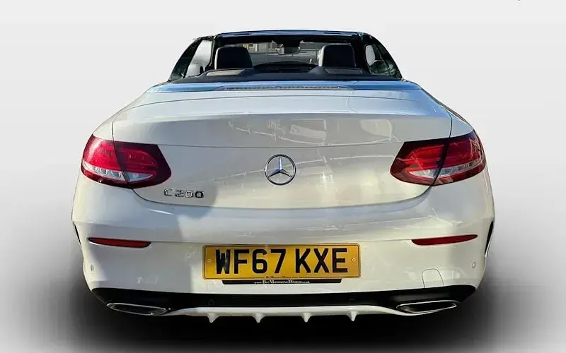 Used Mercedes C200 AMG line 184 HP (135 kW) 2017 White Cabriolet