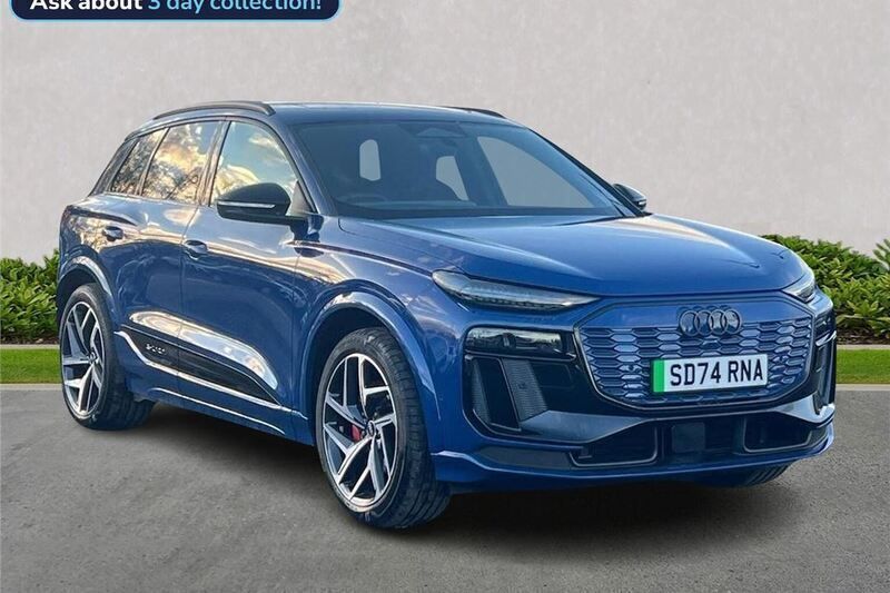 Blue Used 2024 Audi Q6 e-tron Advanced SUV | £66,178 (Fair price) - Image 1/4