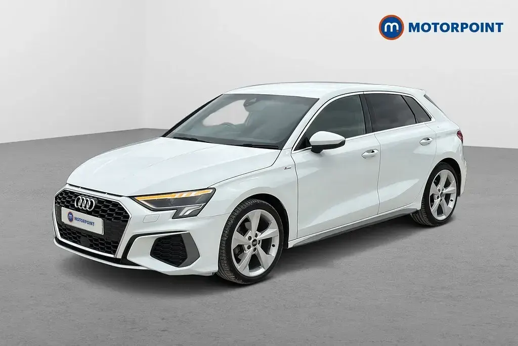 Used Audi A3 S-Line 2023 White Sedan