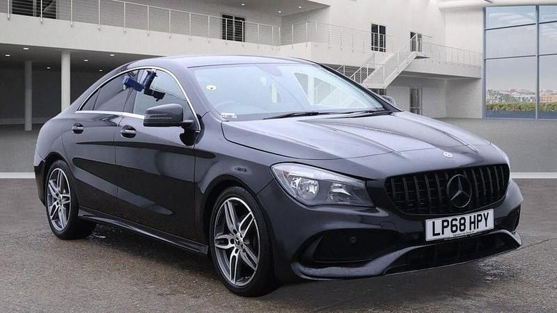 Black Used 2018 Mercedes CLA200 AMG line Sedan | £12,354 (Good price) - Image 1/4