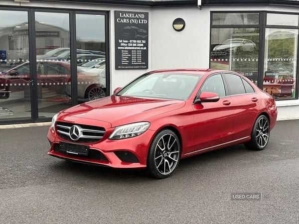 Red Used 2019 Mercedes C220 Sedan | £13,995 (Good price) - Image 1/4