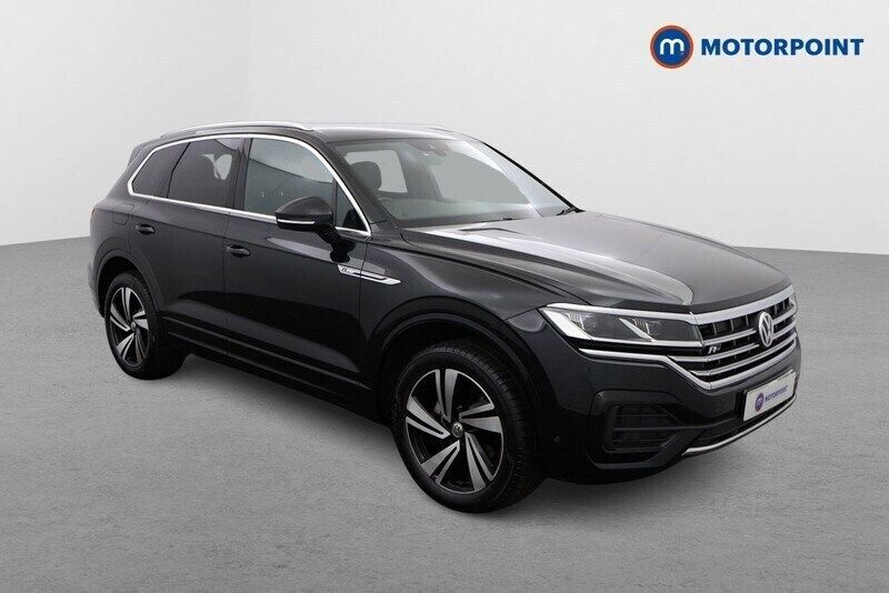 Black Used 2019 VW Touareg R-line SUV | £29,599 (Fair price) - Image 1/4