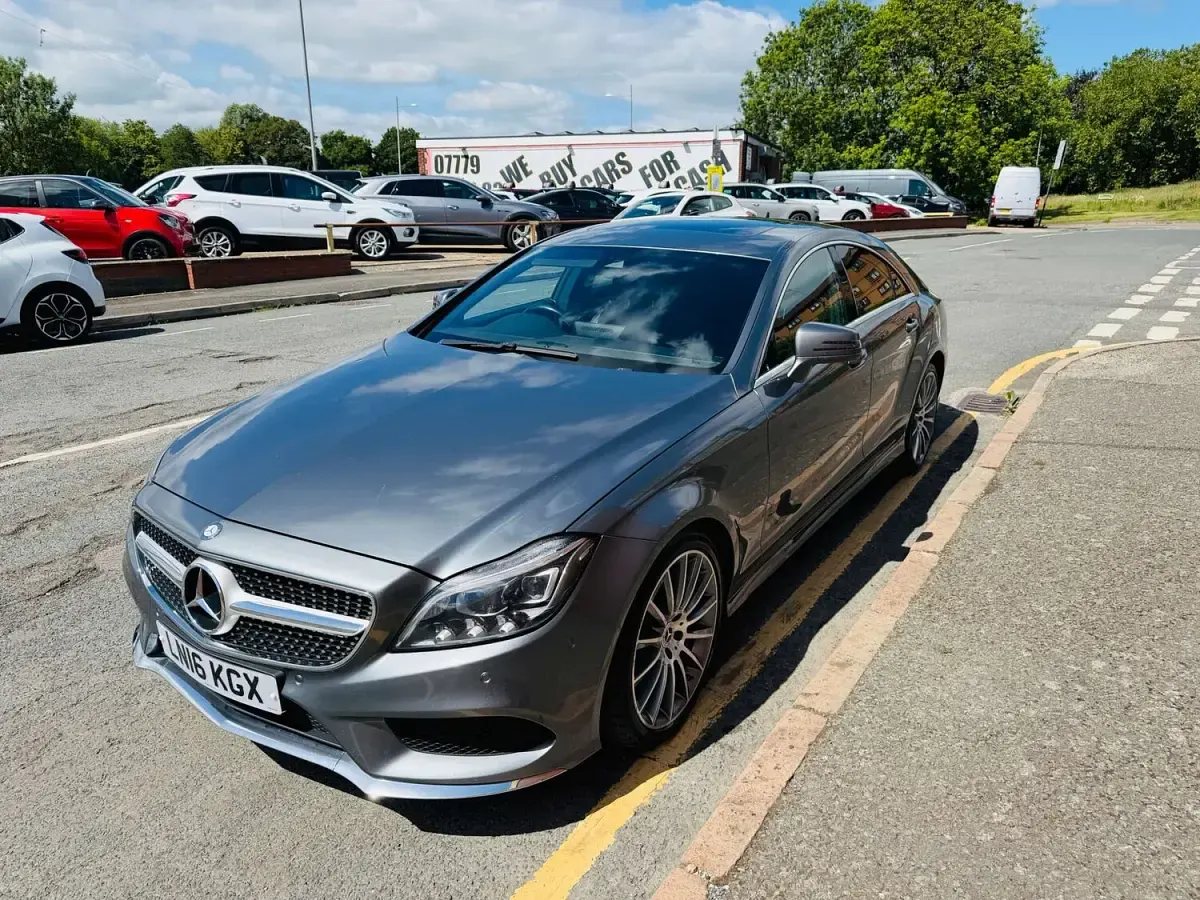 Used Mercedes CLS220 AMG Line Premium 174 HP (127 kW) 2016 Grey Coupe