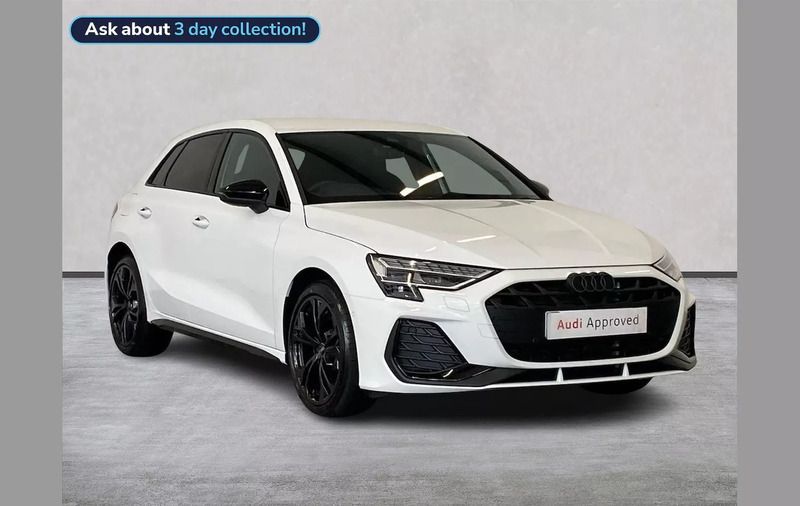 White Used 2025 Audi A3 e-tron Black Edition Hatchback | £38,287 - Image 1/4