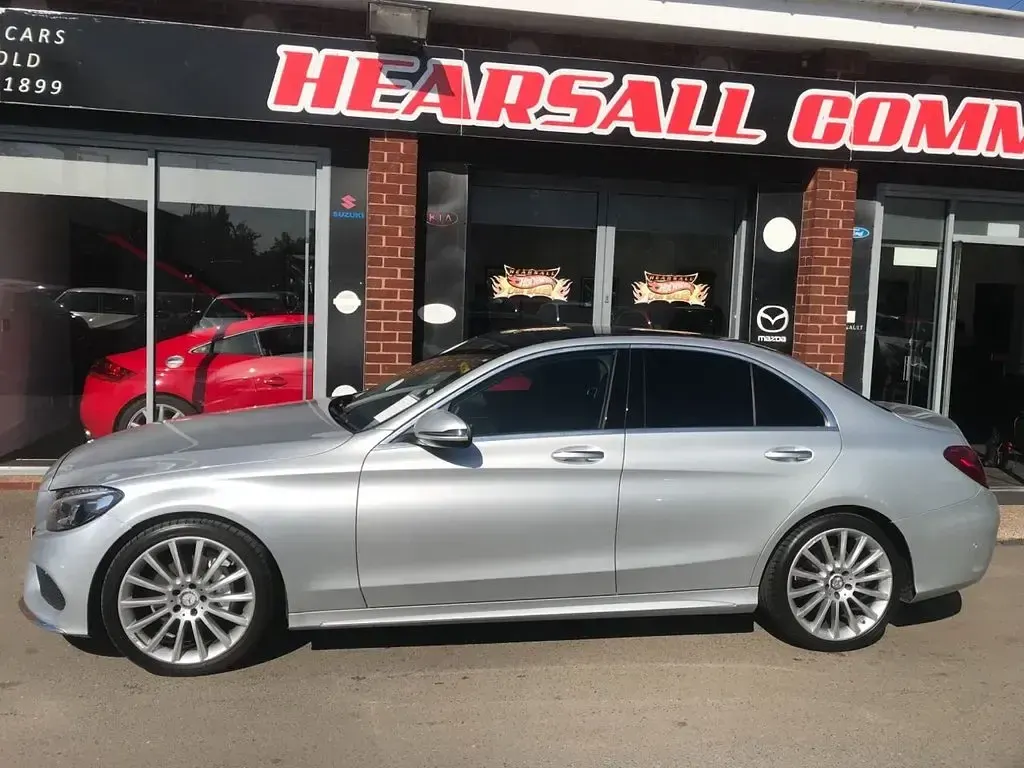 Used Mercedes C200 AMG Line Premium 184 HP (135 kW) 2016 Silver Sedan