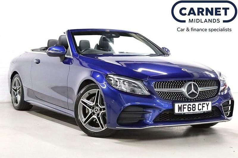 Blue Used 2018 Mercedes C200 AMG Line Premium Cabriolet | £17,600 (Fair price) - Image 1/1