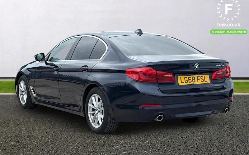 Used BMW 520 Sport Line 190 HP (139 kW) 2018 Blue Sedan