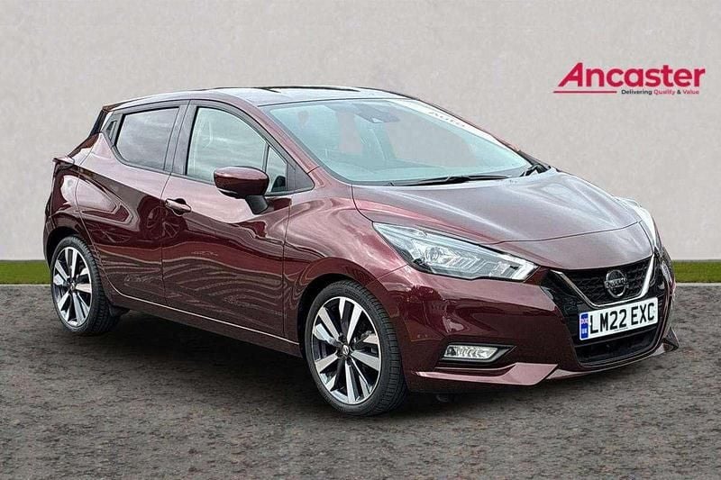 Pearl shiraz Used 2022 Nissan Micra Tekna Hatchback | £15,975 (A bit pricey) - Image 1/4