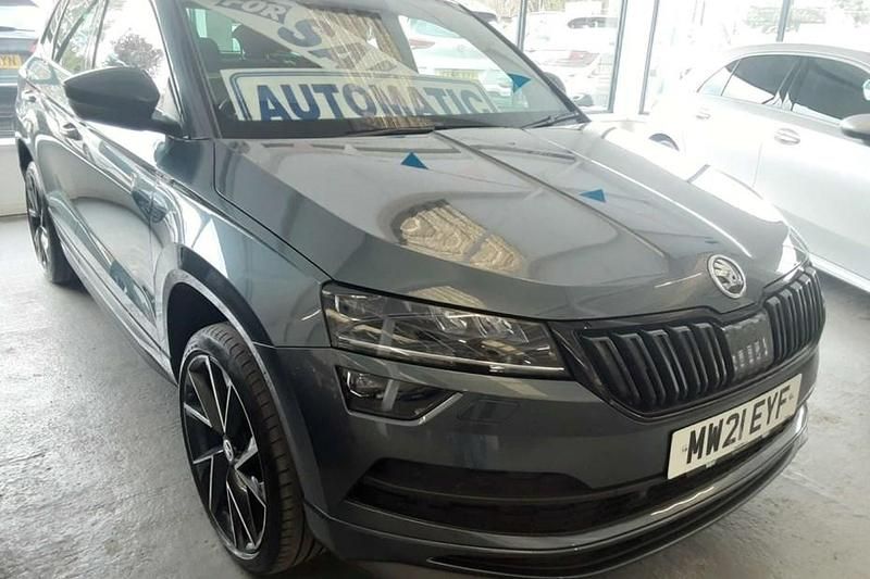 Grey Used 2021 Skoda Karoq SportLine SUV | £13,971 - Image 1/1