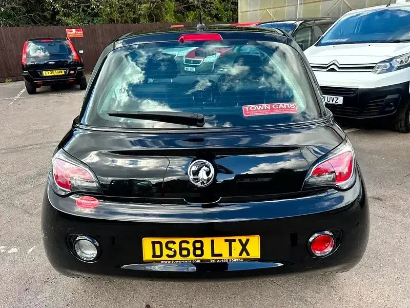 Used Vauxhall Adam 68 HP (50 kW) 2018 Black Hatchback