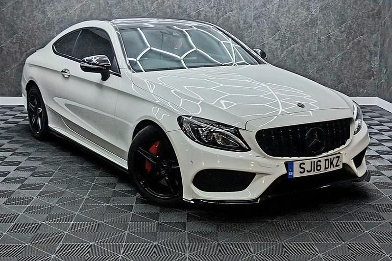 Used Mercedes C250 AMG Line Premium Plus 204 HP (150 kW) 2016 White Coupe