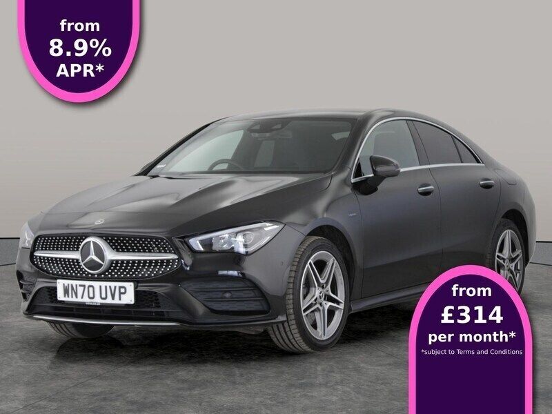 Black Used 2020 Mercedes CLA250e AMG line Sedan | £23,498 (Fair price) - Image 1/3