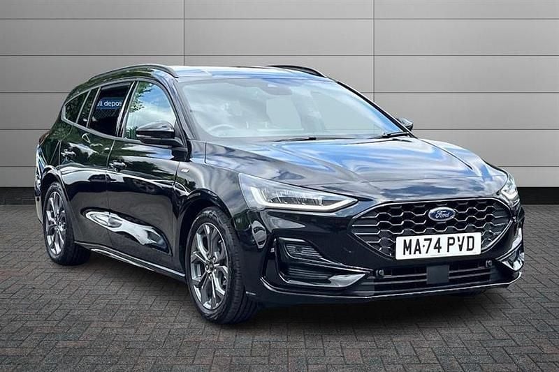 Black Used 2024 Ford Focus ST-Line Estate | £22,499 (A bit pricey) - Image 1/3