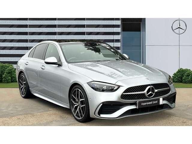 Silver Used 2024 Mercedes C200 AMG Line Premium Plus Sedan | £34,668 (Expensive) - Image 1/4