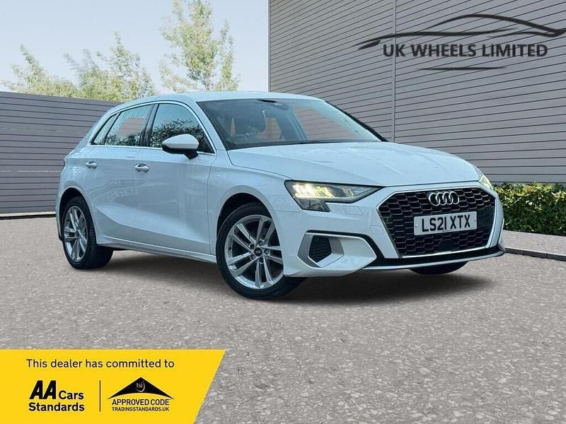 White Used 2021 Audi A3 Sportback Sport Hatchback | £17,390 (Fair price) - Image 1/3