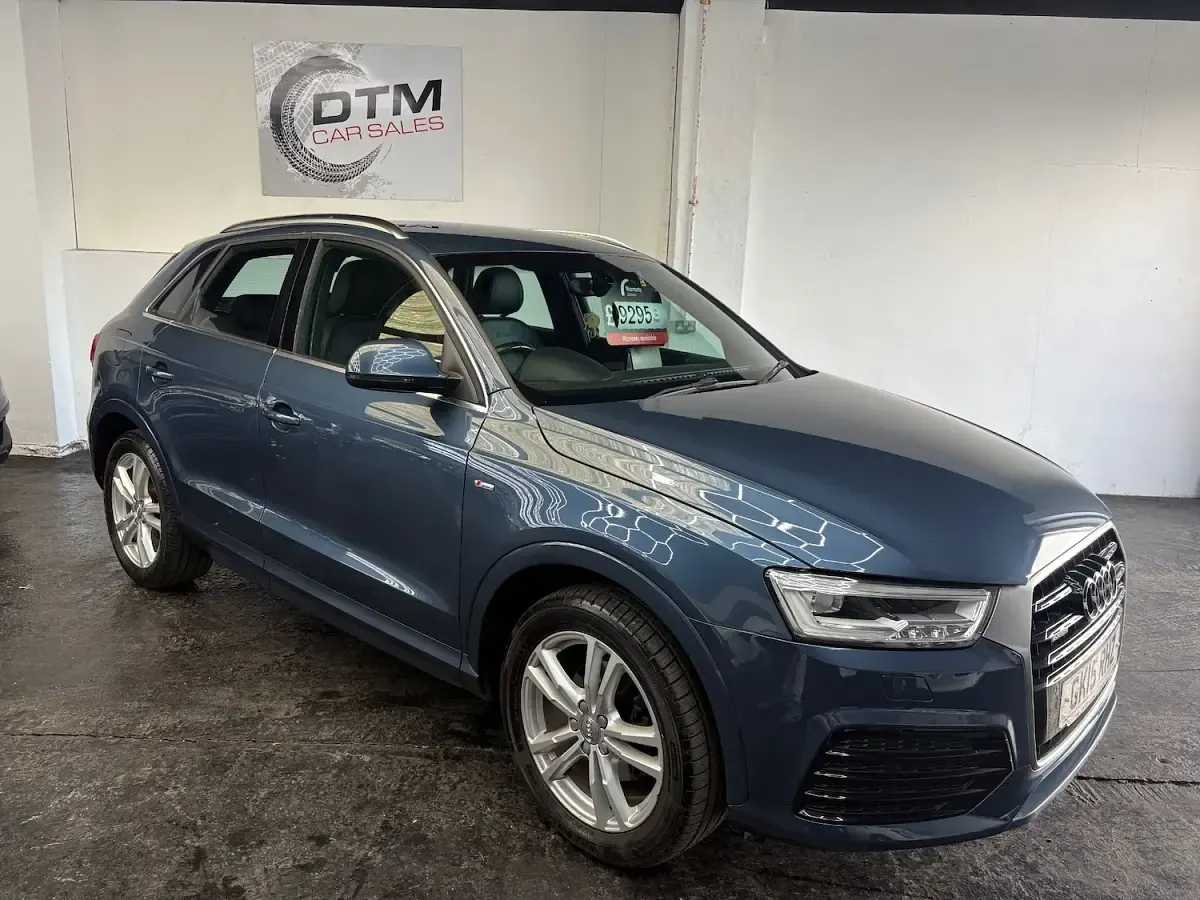 Used Audi Q3 S-Line 150 HP (110 kW) 2015 Blue SUV