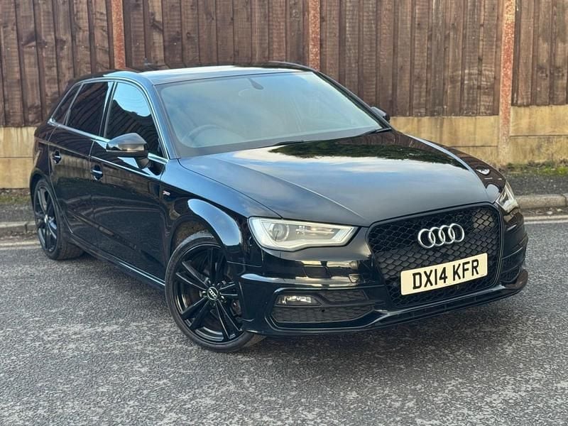 Used Audi A3 Sportback S-Line 2014 Black Hatchback