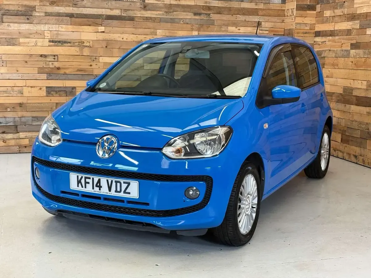 Used VW up! high up! 75 HP (55 kW) 2014 Blue Hatchback