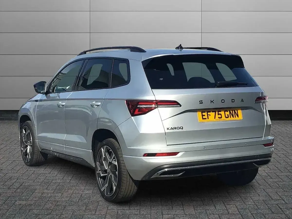Used Skoda Karoq SportLine 110 HP (80 kW) 2025 Brilliant silver metallic SUV