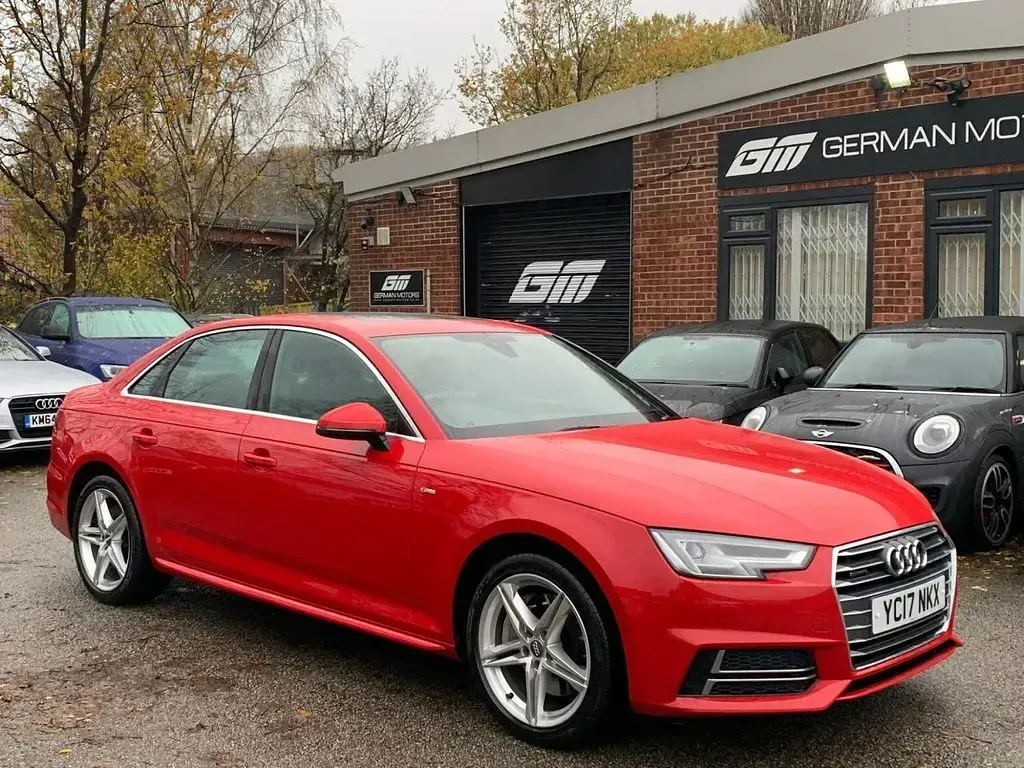 Used Audi A4 S-Line 252 HP (185 kW) 2017 Red Sedan