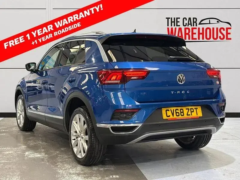 Used VW T-Roc SEL 115 HP (84 kW) 2018 Blue SUV
